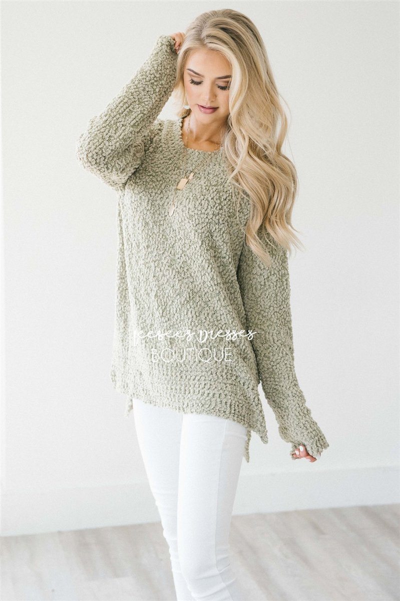 Cozy Fall Popcorn Pullover Round Neck Sweater