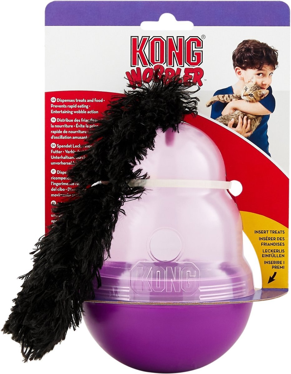 KONG Cat Wobbler Treat Dispenser