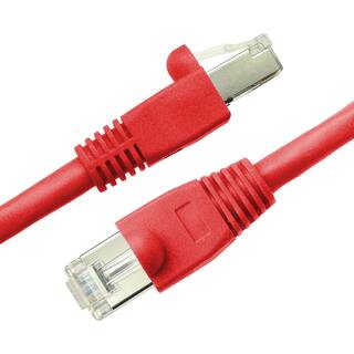 NTW 100 ft. Cat6a Snagless Shielded (STP) Network Patch Cable Red 345-S6A-100RD