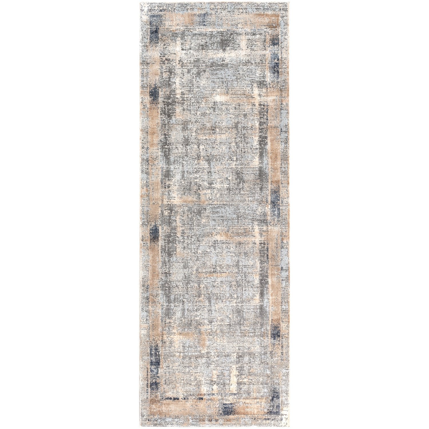 Alpine Rug in Ivory & Medium Gray