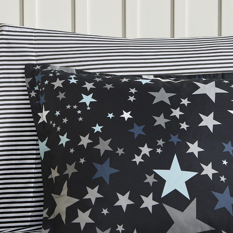 Mi Zone Kids Shooting Star Space Comforter Set with Sheets and Throw Pillow