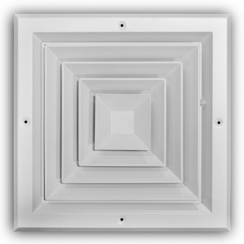 Everbilt 10 in. x 10 in. 4-Way Square WallCeiling Register EA504M10X10