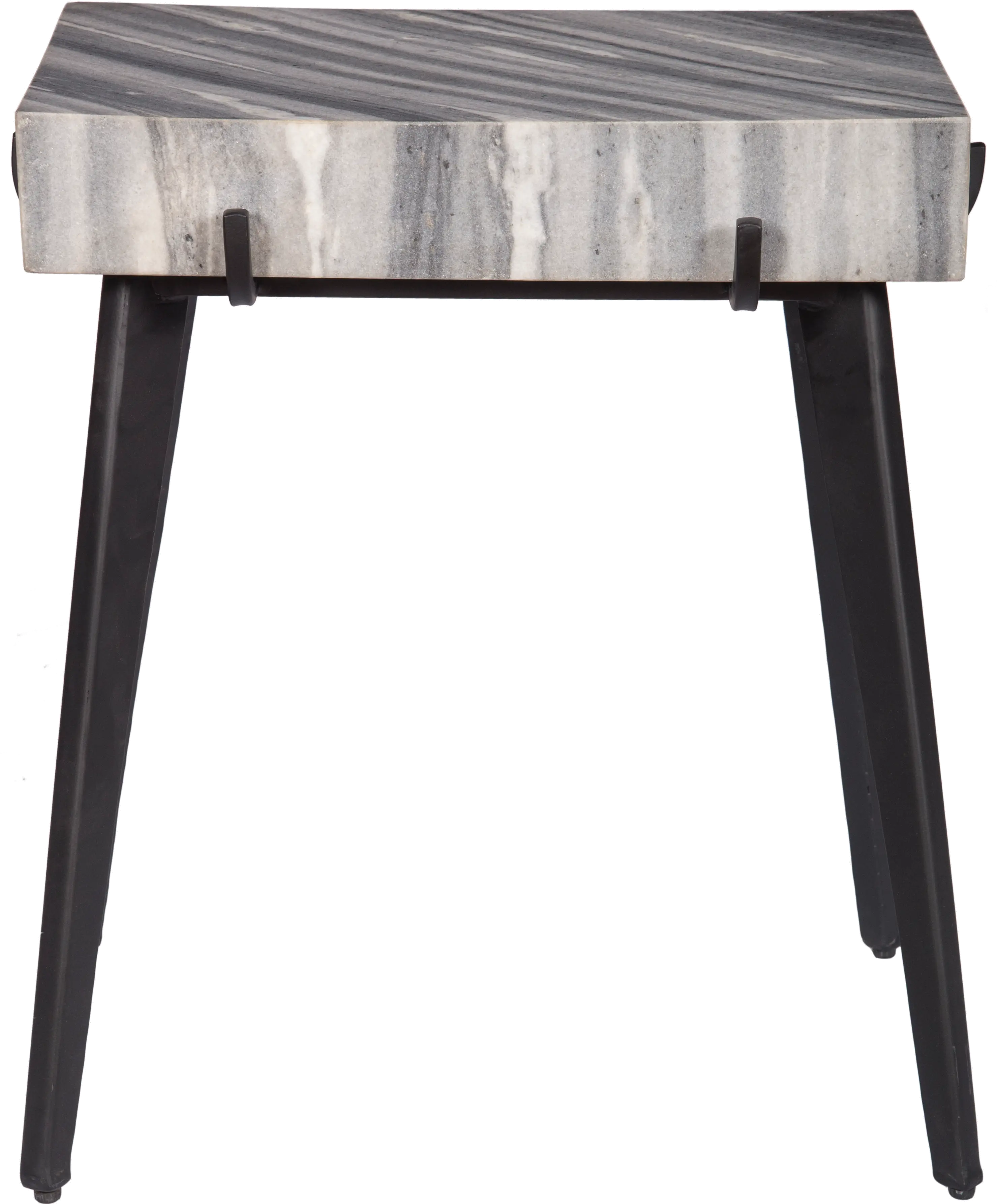 Landon Gray Marble Accent Table