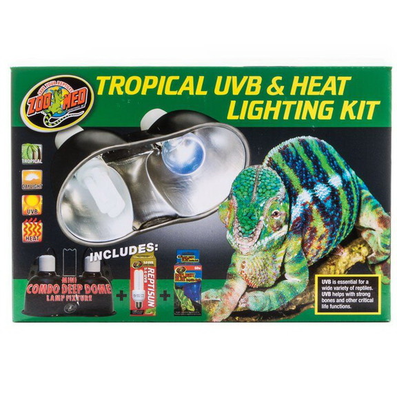 Zoo Med Tropical UVB   Heat Lighting Kit  Lighting...