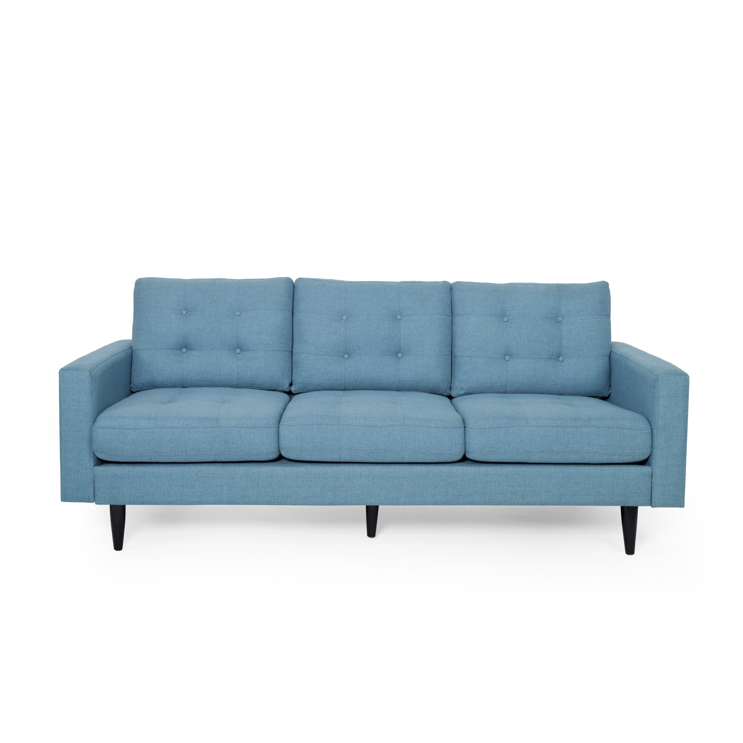 Ayumi Contemporary Tufted Fabric 3 Seater Sofa