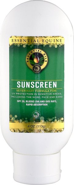 Equus Magnificus Essential Equine Horse Sunscreen， 4-oz bottle