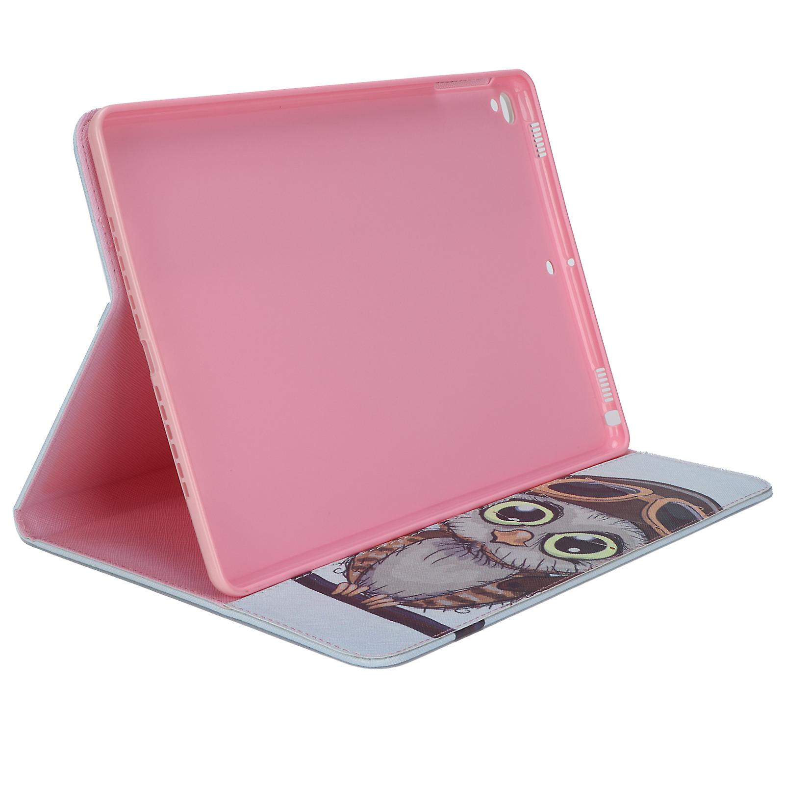 Portable Tablet Pu Protective Holster 360 Universal Protection Painted Leather Case For Ipad 9th Generationowl