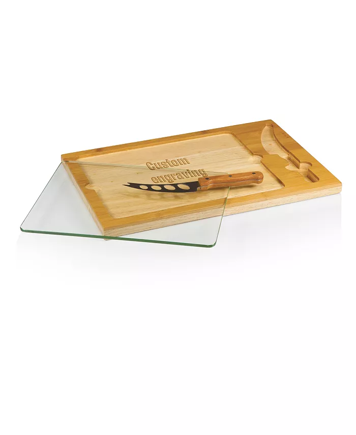 Picnic Time Toscanaandreg; by Icon Glass Top Cutting Board and Knife Set