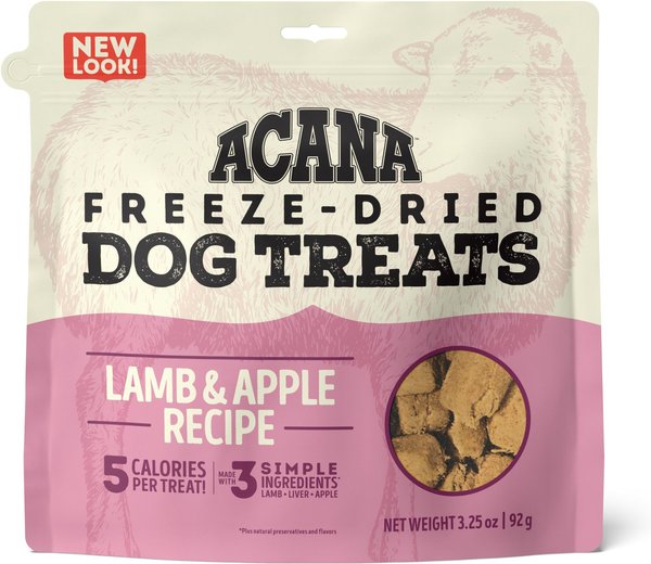 ACANA Singles Lamb and Apple Formula Grain-Free Freeze-Dried Dog Treats