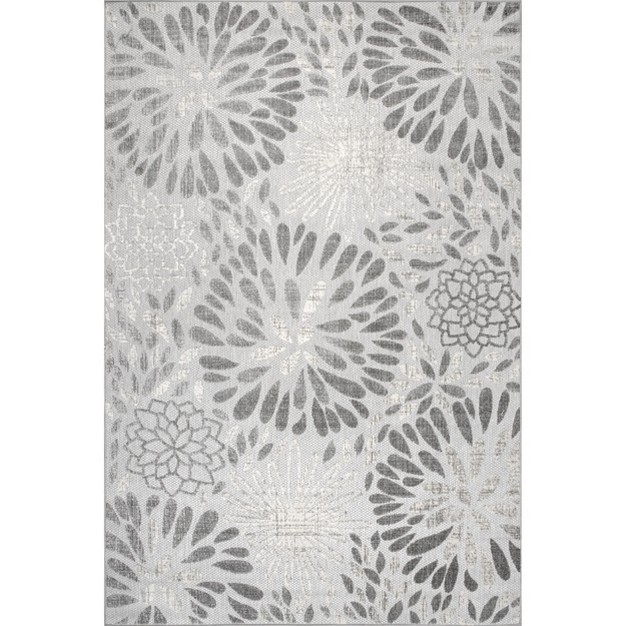 Nuloom Floret Raised Indoor And Outdoor Patio Area Rug