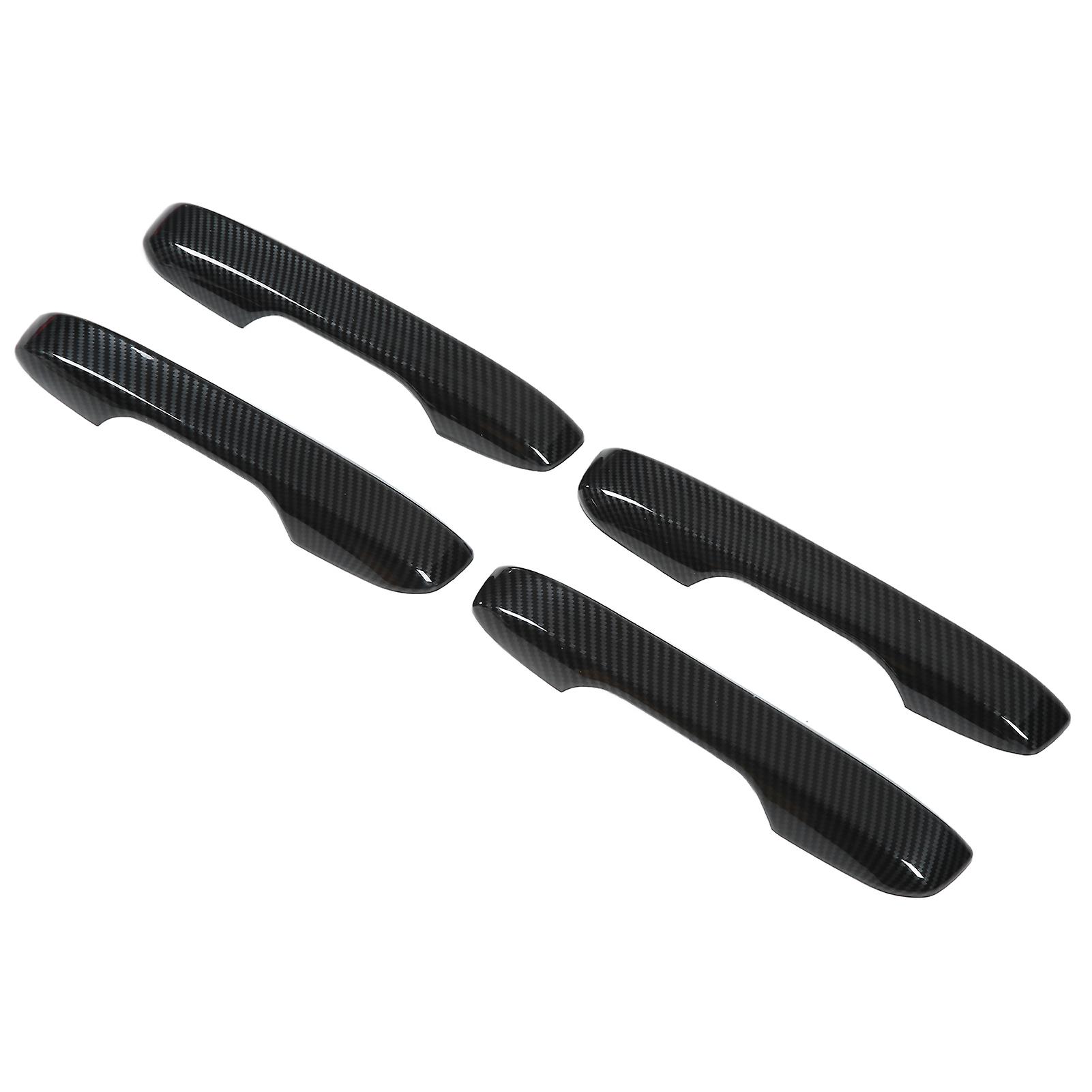 4pcs Outside Door Handle Trim Carbon Fiber Color Abs Stylish Replacement For Civic 11th 2022