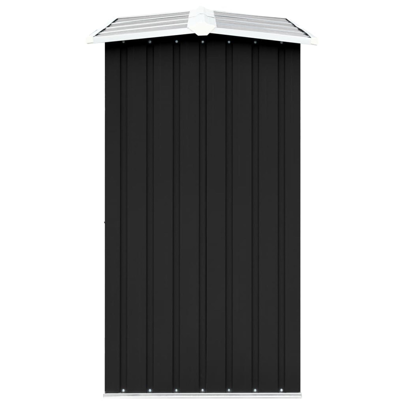 ametoys Garden Log Storage Shed Galvanized Steel 129.9"x36.2"x60.2" Anthracite