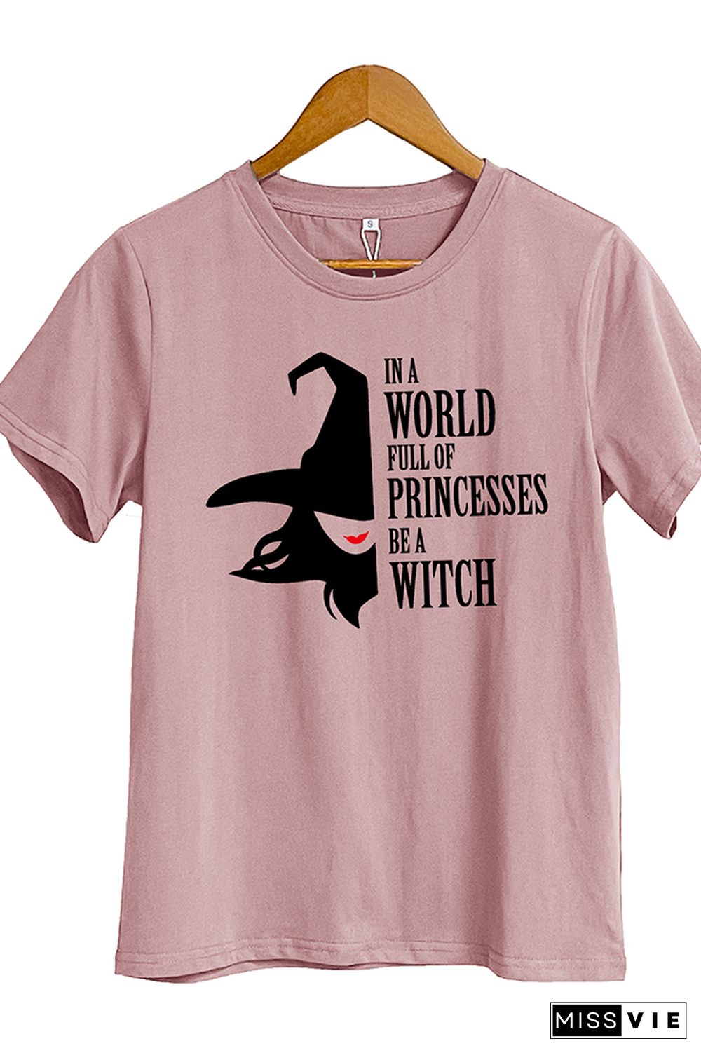 Spooky Witch Short Sleeve Graphic Tee Wholesale