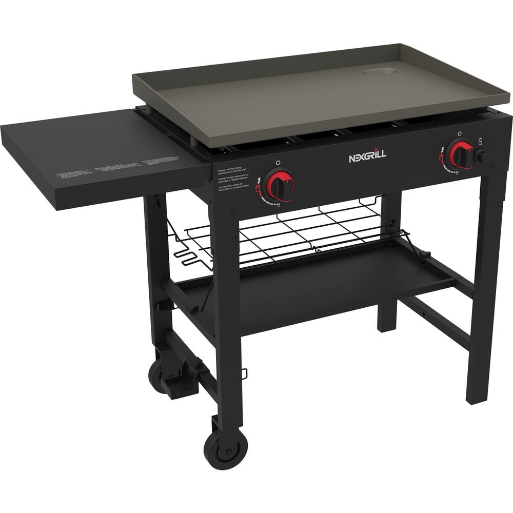 Nexgrill 2-Burner 29 in. Propane Gas Grill in Black with Griddle Top 720-0785