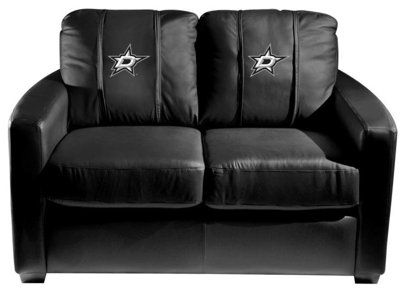 Dallas Stars Stationary Loveseat Commercial Grade Fabric   Contemporary   Loveseats   by DreamSeats LLC  Houzz