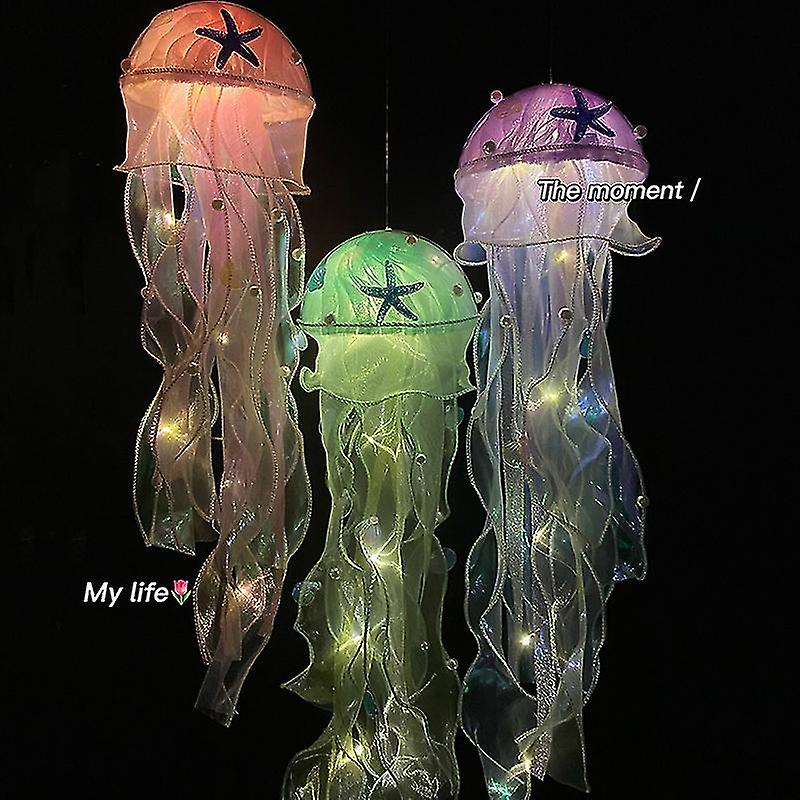 3 Pcs Garden Lamp Jellyfish Chandelier Decorative Outdoor Lamp Hotel Decorative Lights