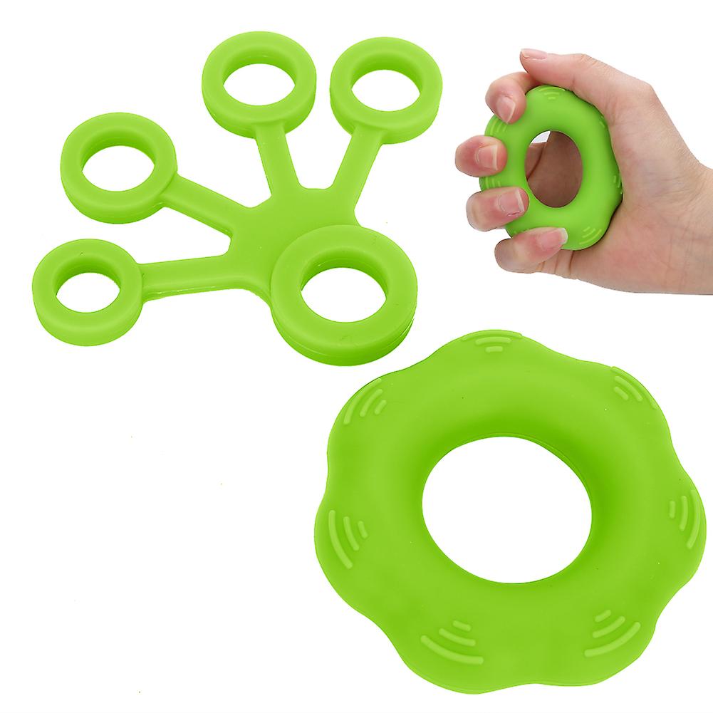 Finger Pull Ring Finger Training Resistance Belt Hand Strength Trainer Ring Expandergrass Green