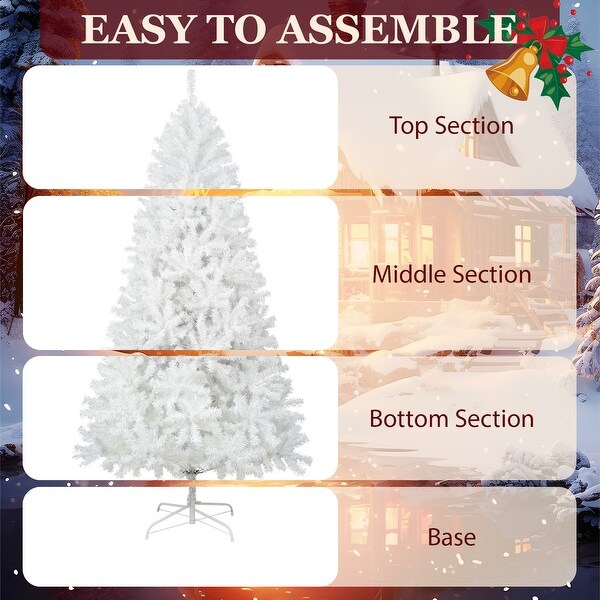 Artificial Christmas Trees With Foldable Metal Stand (6 / 7.5 / 9 ft.)