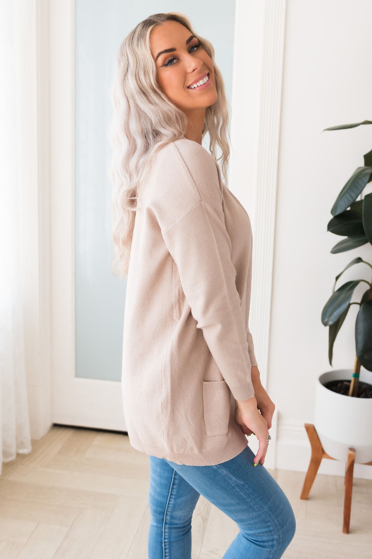 Casually Cool Modest Pocket Cardigan