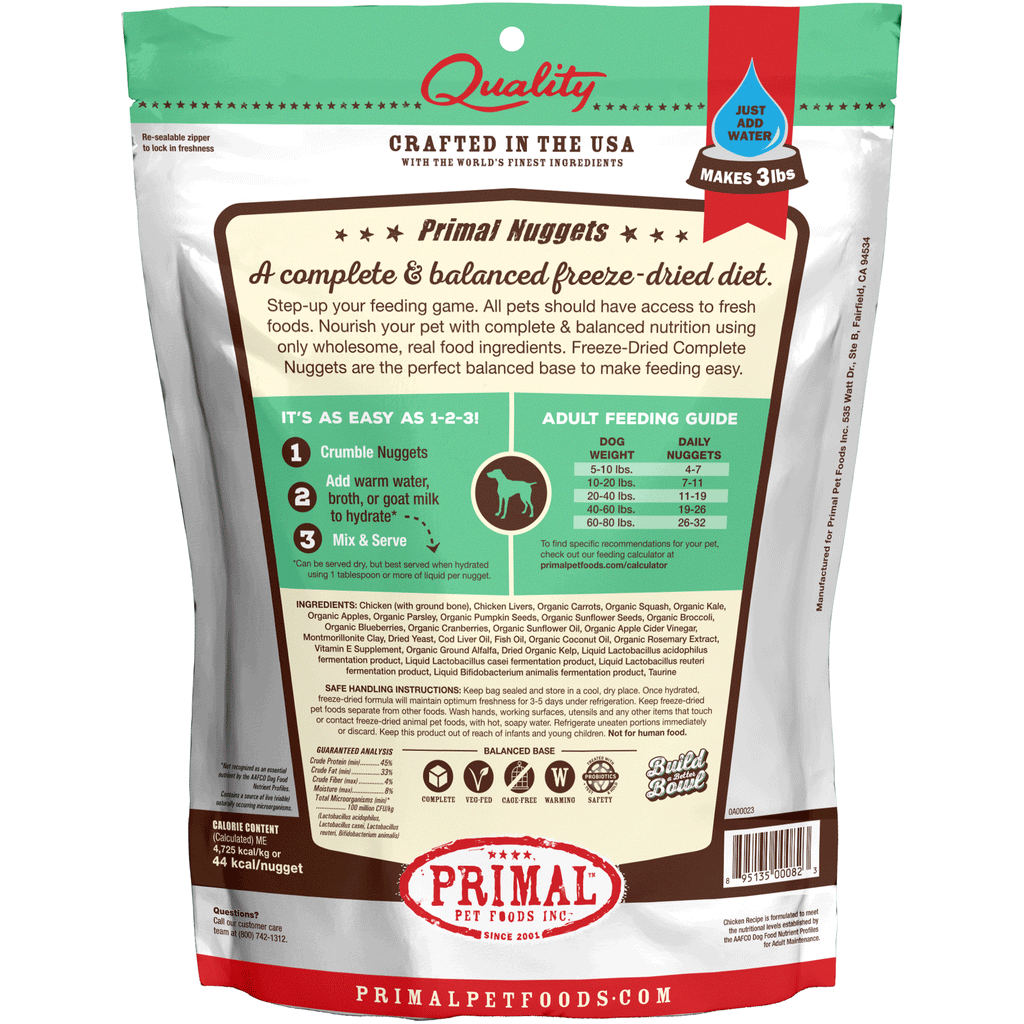 Primal Freeze-Dried Chicken Formula Dog Food