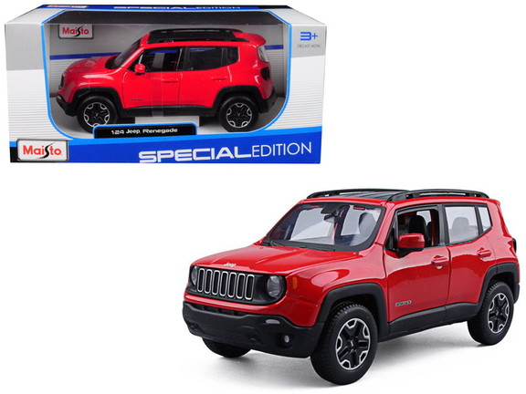 Maisto Jeep Renegade Red 1/24 Diecast Model Car