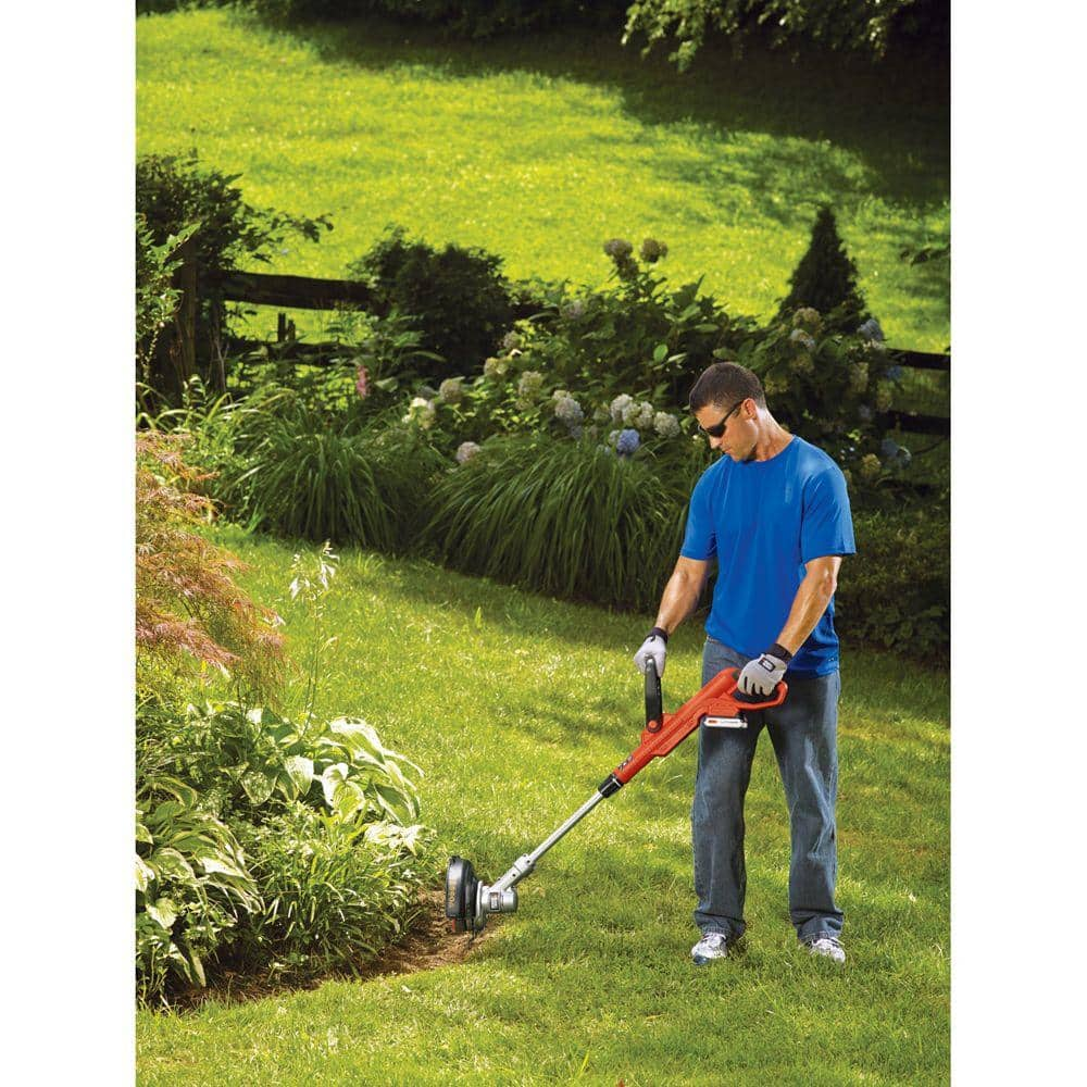 BLACK+DECKER 20V MAX Cordless Battery Powered 2-in-1 String Trimmer & Lawn Edger Kit with (1) 2Ah Battery & Charger LST300