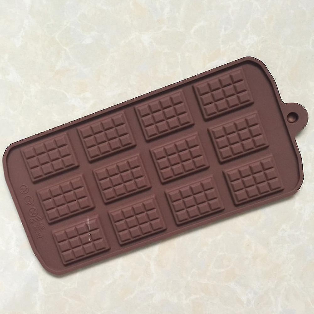 Silicone Chocolate Candy Molds Waffle 12 Grids Bpa Free， Reusable