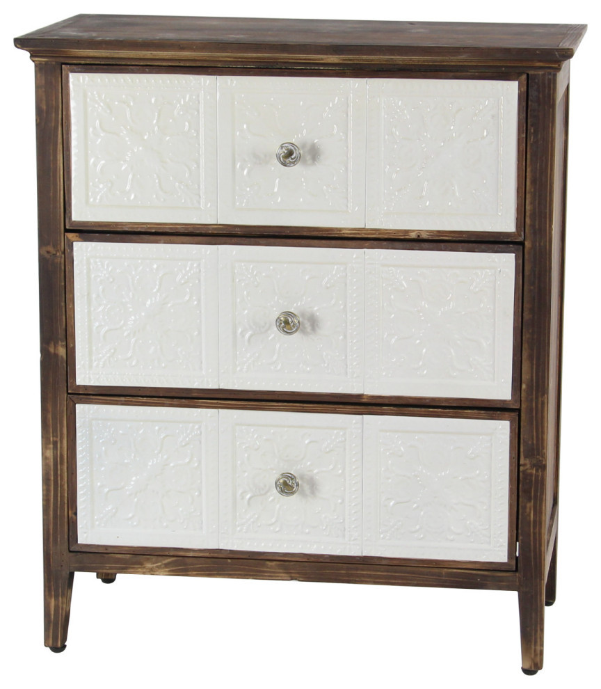 Brown Chinese fir wood Farmhouse Cabinet 42974   Farmhouse   Accent Chests And Cabinets   by Brimfield  ampMay  Houzz