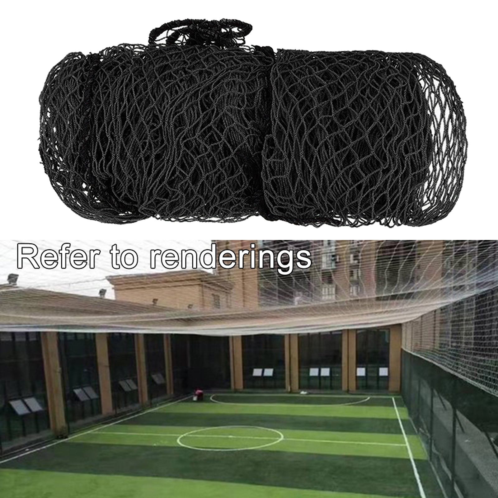 3.3Yard Golf Practice Hitting Net Cage Netting Golf Accessories indoor and outdoor Backyard Playground - White