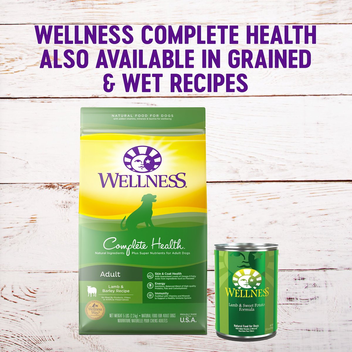 Wellness Grain-Free Complete Health Adult Lamb and Lamb Meal Recipe Dry Dog Food