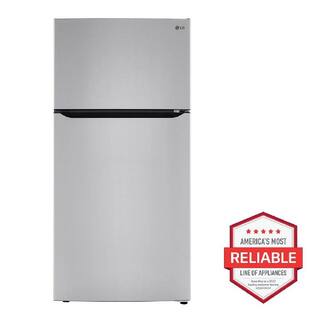 LG 33 in. W 24 cu. ft. Top Freezer Refrigerator w LED Lighteing and Multi-Air Flow in Stainless Steel ENERGY STAR LRTLS2403S