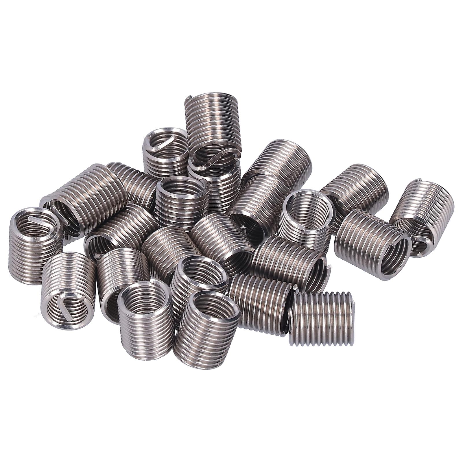 20pcs Thread Repair M12 X 1.75 Wire Threaded Insert Nut Coiled Wire Extension Consumables2d