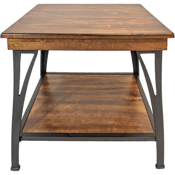 The District Copper Finish 1-shelf End Table