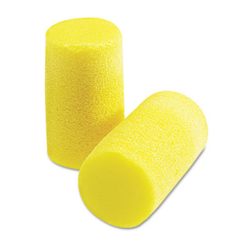 3M E-A-R Classic Plus Earplugs， Cordless， PVC Foam， Yellow， 200 Pairs/Box (3101101)