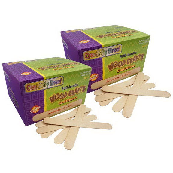 Creativity Street CK 377601 2 Jumbo Craft Sticks 5...