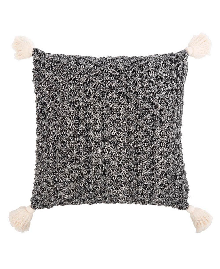 Safavieh Pennie Knit Tassel 20 x 20  Pillow