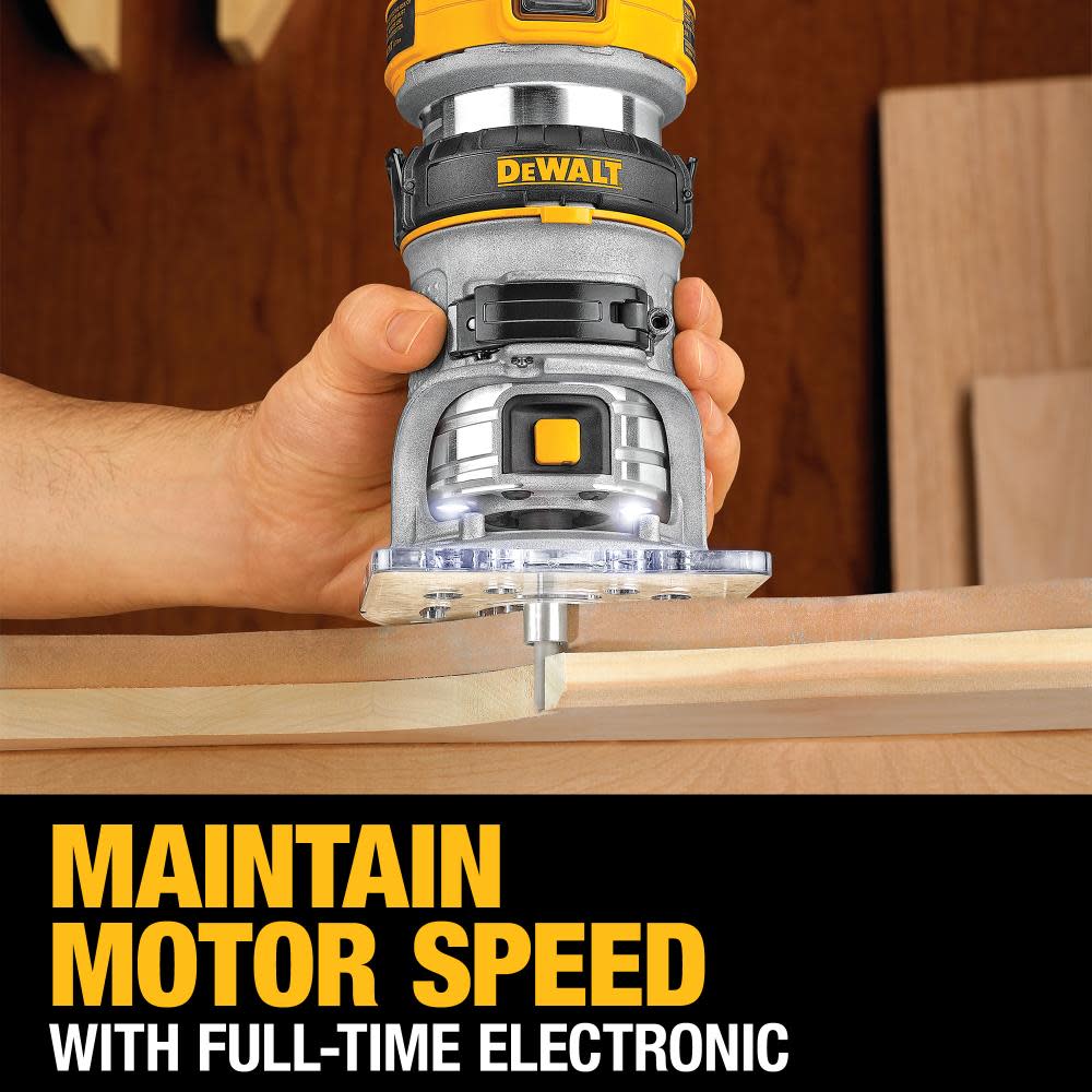 DEWALT DWP611 ; 1.25 Peak HP Compact Router (DWP611) ;