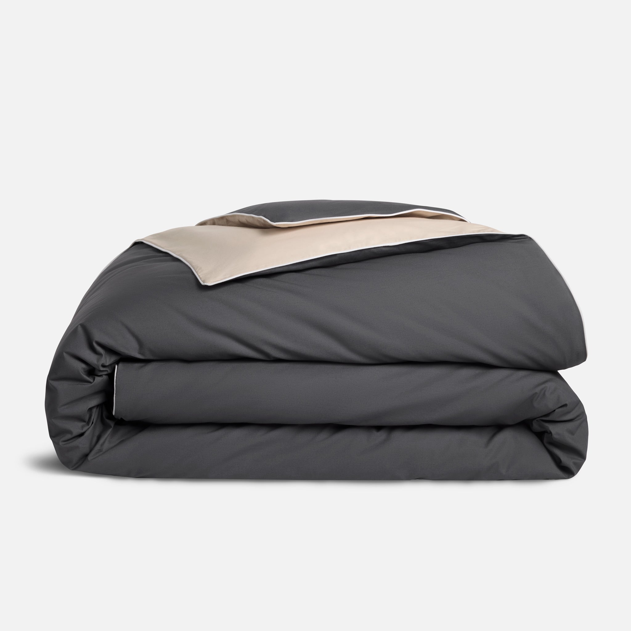 Piped Classic Percale Duvet Cover - Last Call