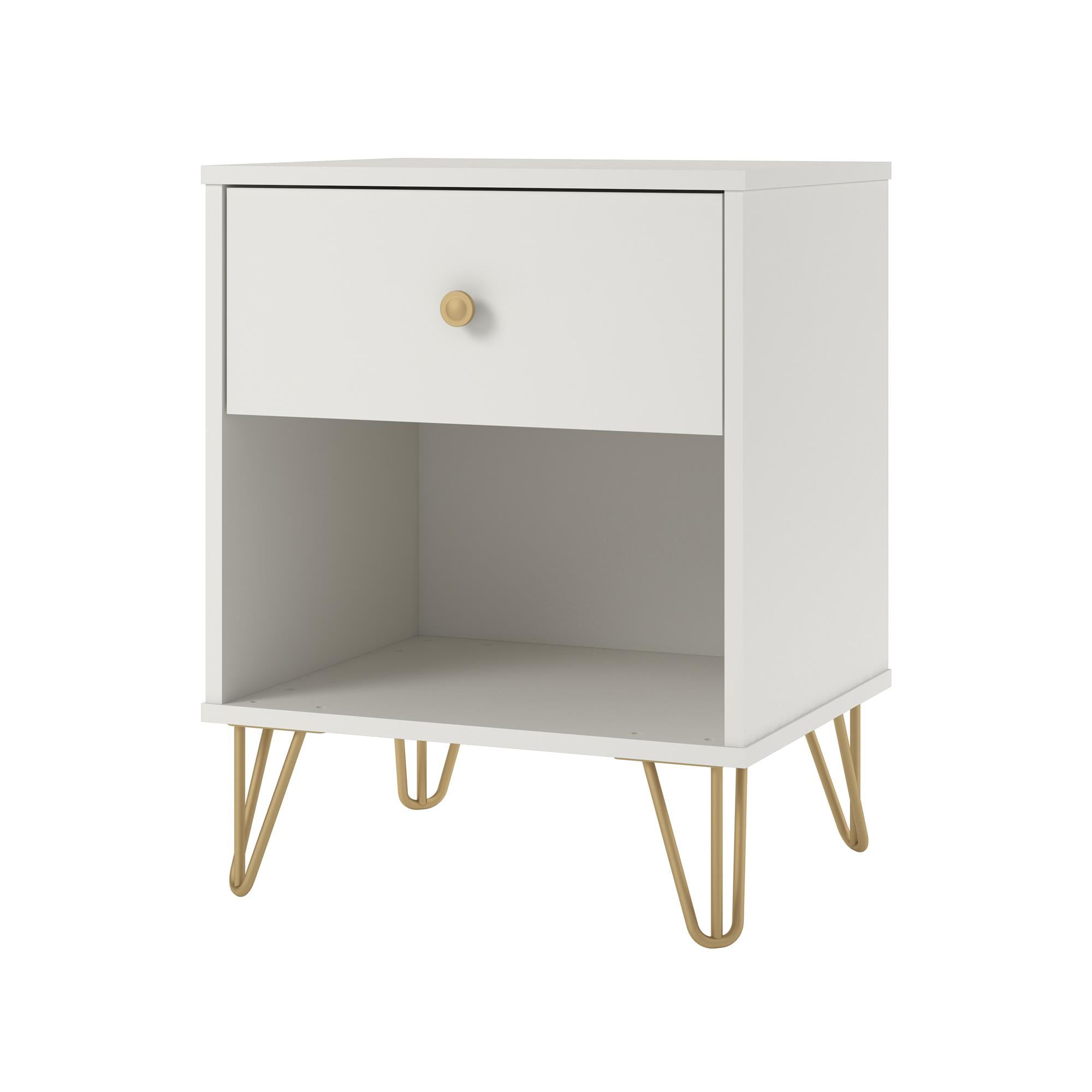 Novogratz Finley Nightstand, White