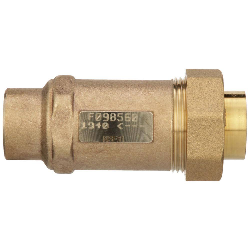 Zurn 34 in. Female Union Inlet x 34 in. Female Outlet 700XL Dual Check Valve 34UFMX34F-700XL