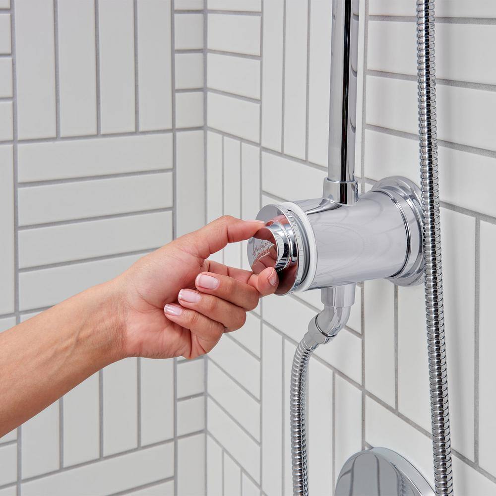 American Standard Spectra 4-Spray Round High-Pressure Hand Shower Rail System with Filter in Polished Chrome 9238759.002