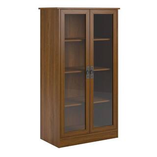 Ameriwood Home Lockwood 53.06 in. Inspire Cherry Wood 4-shelf Standard Bookcase with Adjustable Shelves HD62873