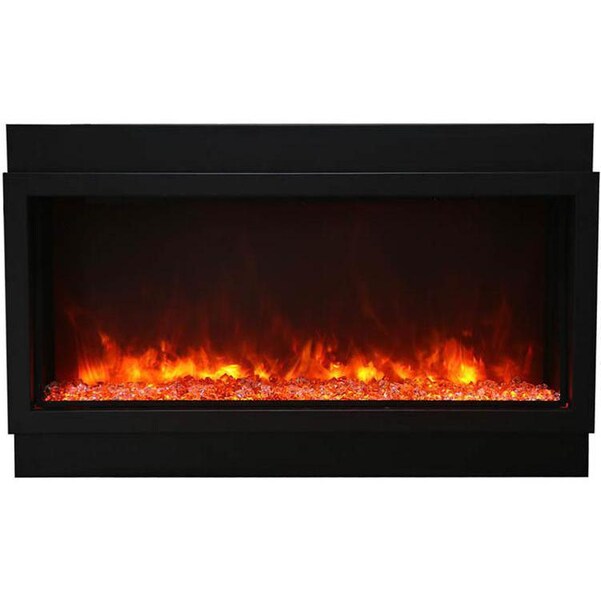 Amantii Panorama Series Extra Slim Smart 50-Inch Built-In Electric Fireplace