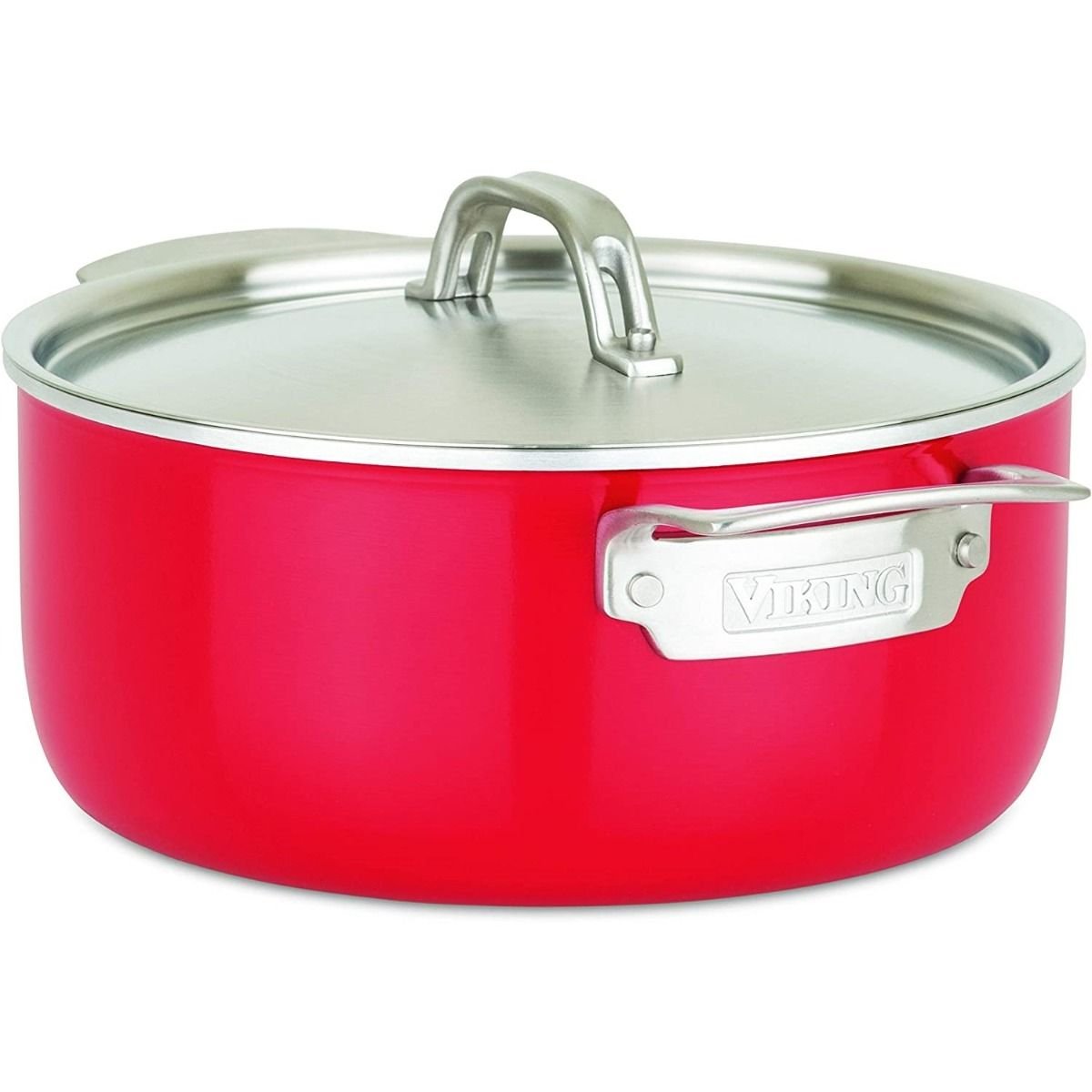 Multi Ply Stainless 11-Piece Cookware Set (Red) | Viking