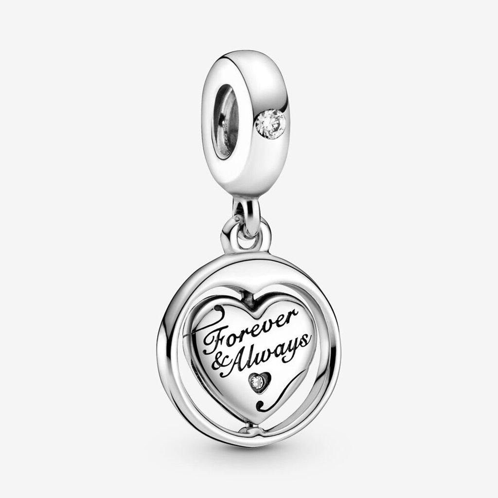 PANDORA  Spinning Forever & Always Soulmate Dangle Charm