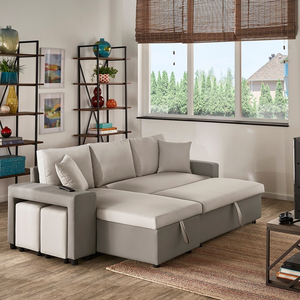 Lorca 2 tone Convertible Sofa with Storage by iNSPIRE Q Modern