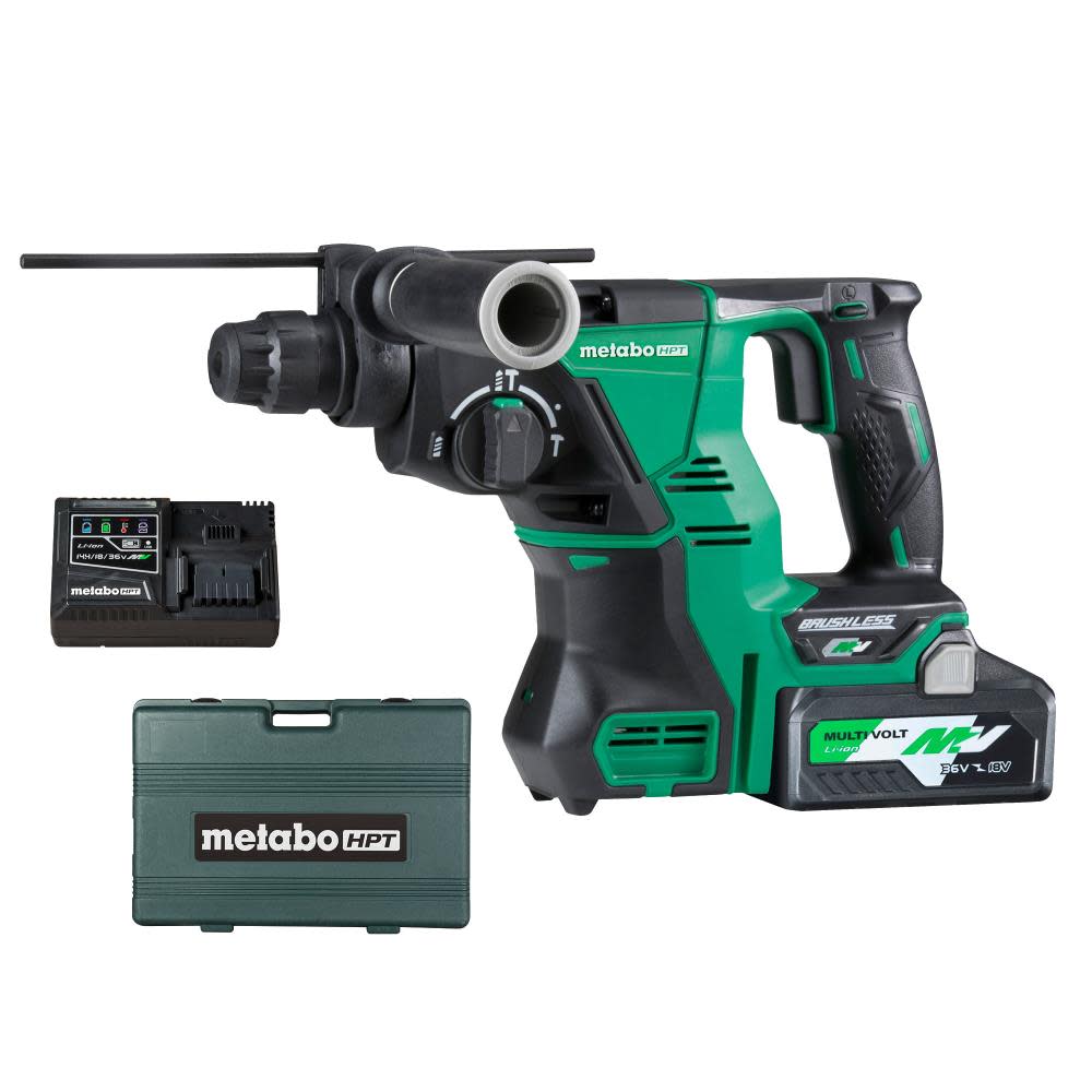 Metabo HPT 36V MultiVolt SDS Plus 1 1/8” Rotary Hammer Kit ;