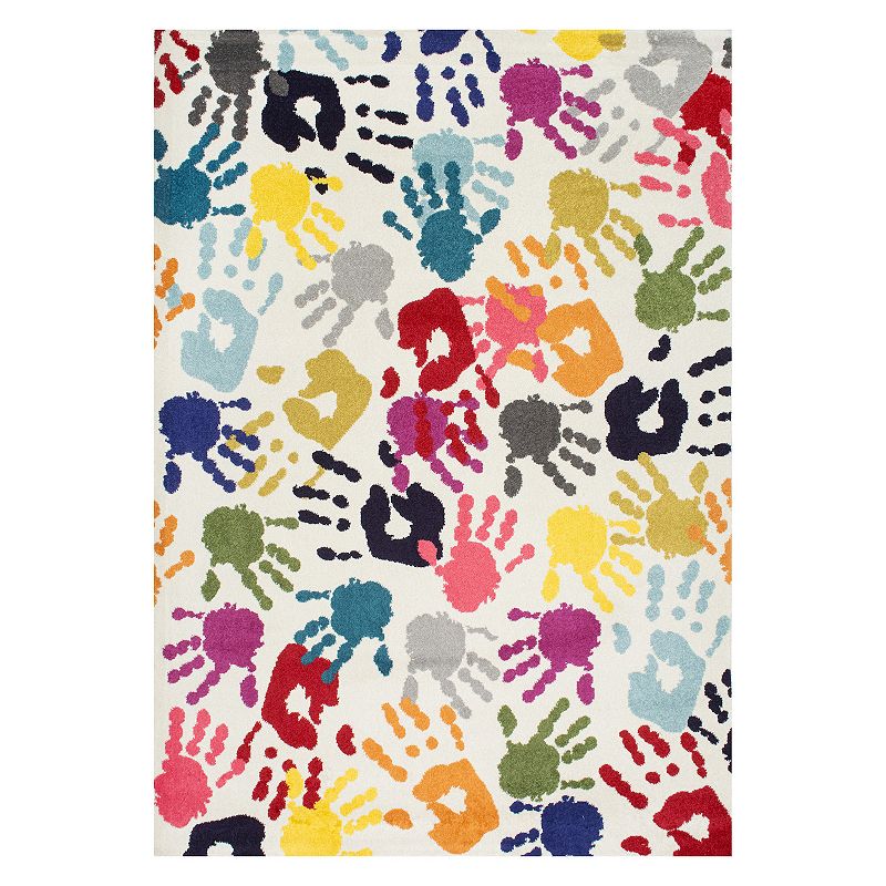 nuLOOM Carnival Pinkie Handprint Rug