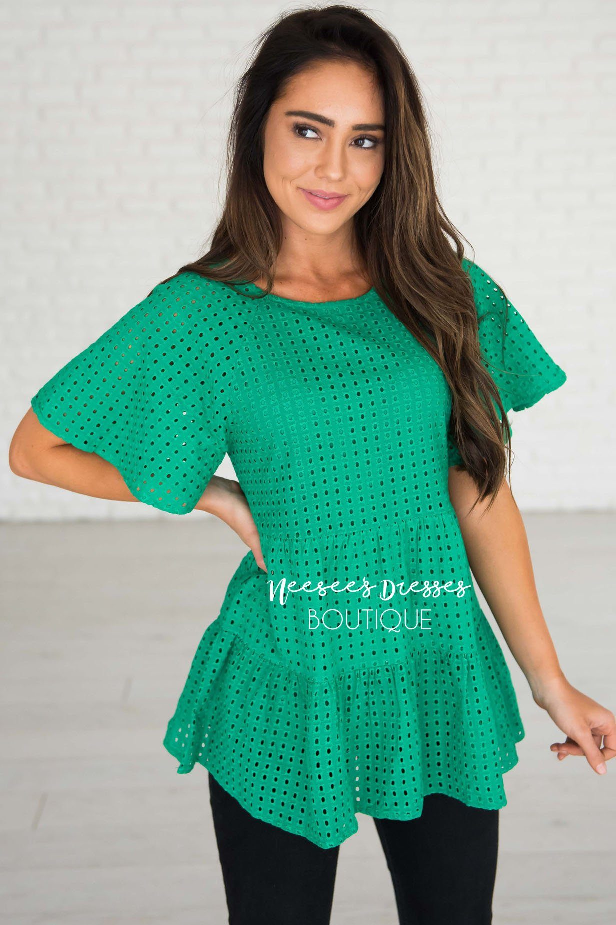 Escape The Ordinary Eyelet Top