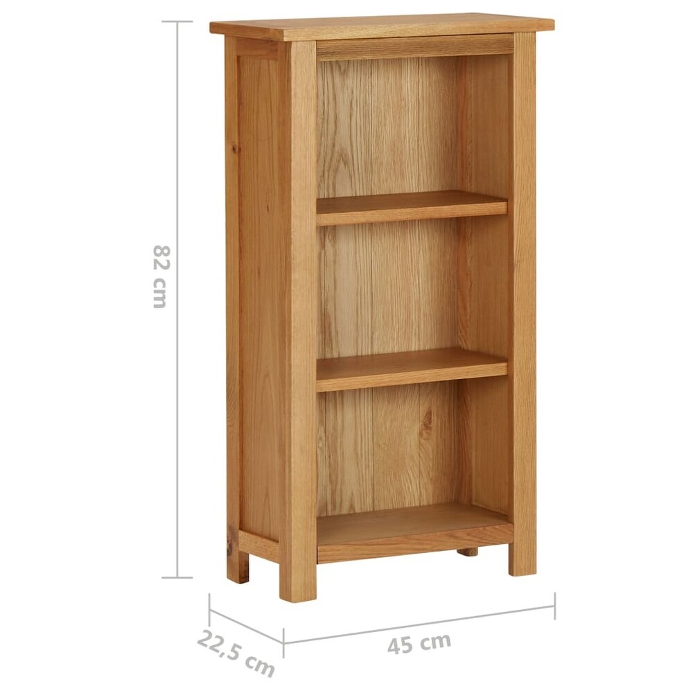 vidaXL Narrow Bookcase 17.7\